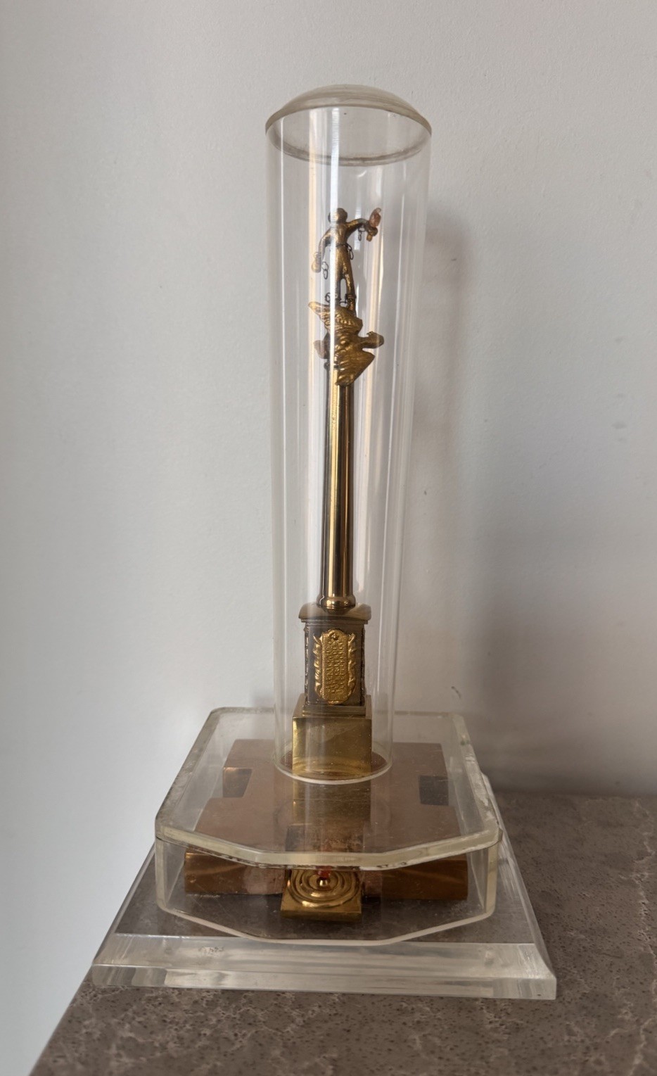Vintage USSR Prometheus Statue Eternal Flame Monument Soviet Decor