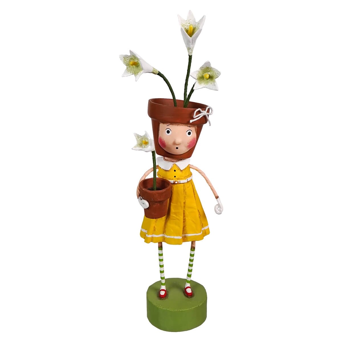Lori Mitchell Spring Figurine ~ Pot Head