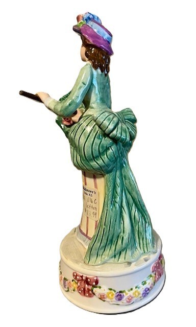 Schmid Victorian Yamada Collection Porcelain Girl Music Box Figurine