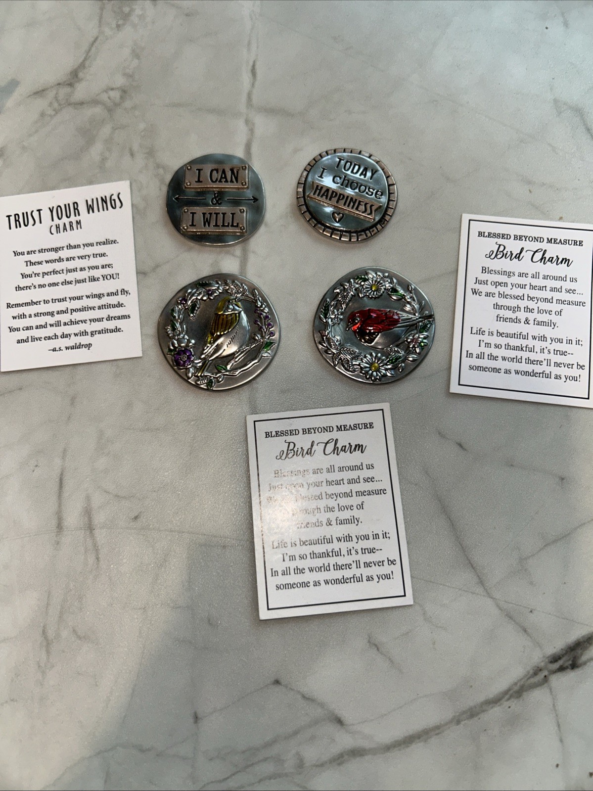 Lot Of 4 Ganz Lucky Pocket Charms