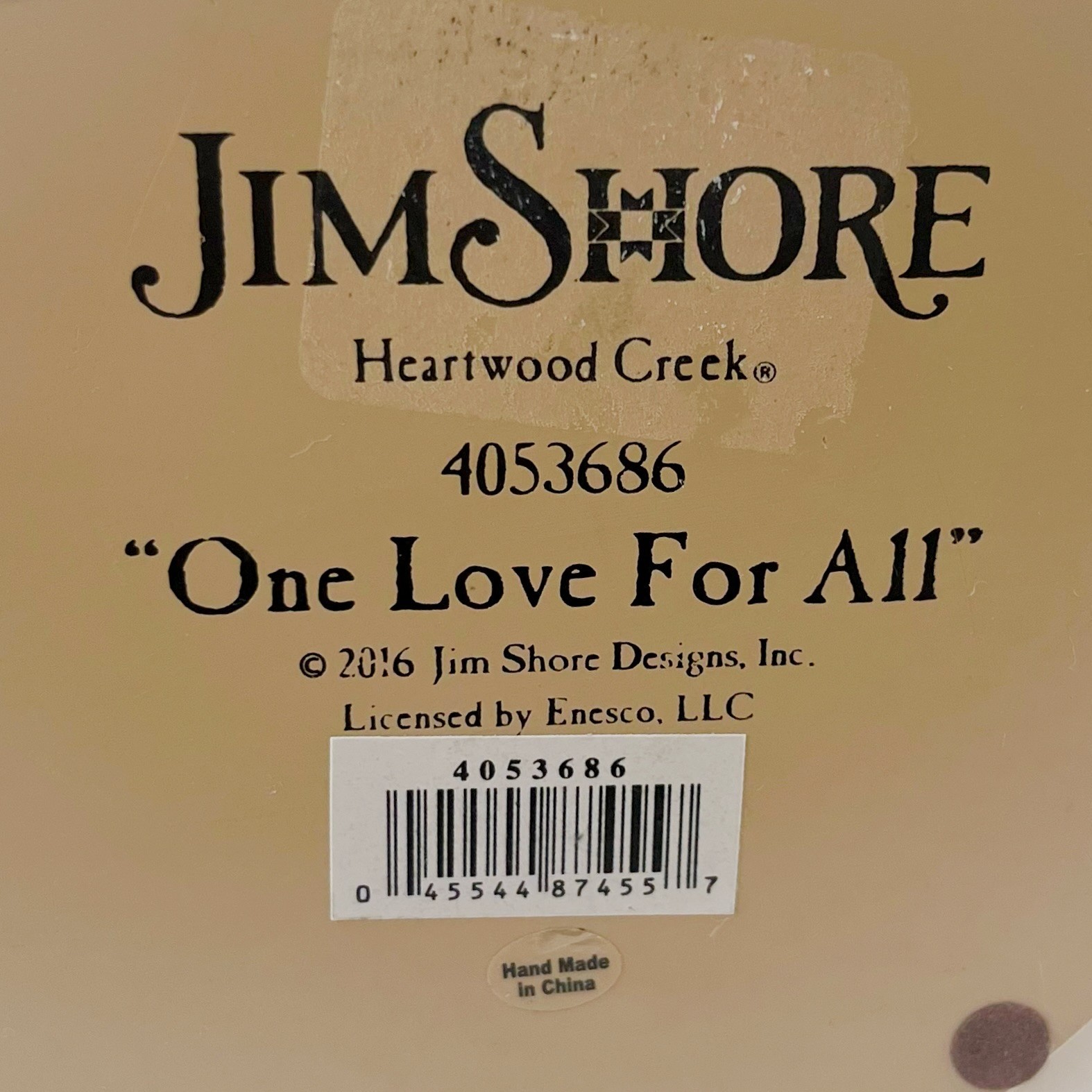 Jim Shore Heartwood Creek White Woodland Santa & Animals One Love For All AS IS