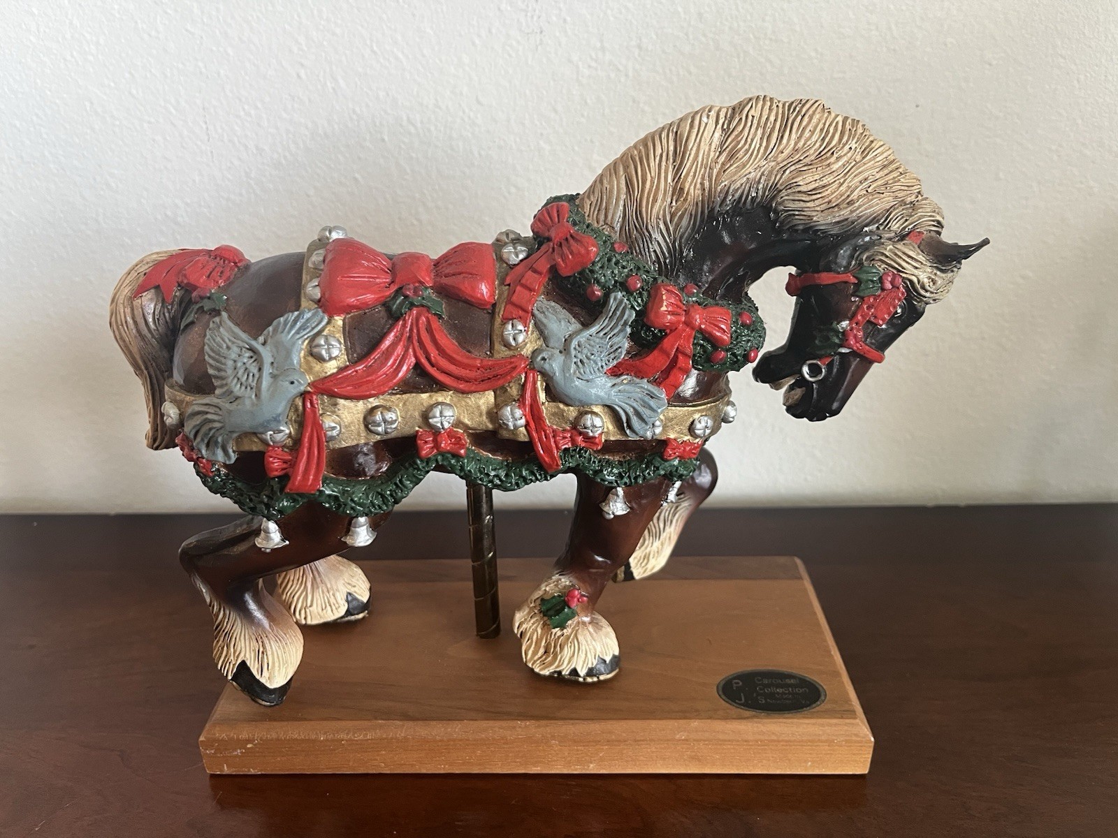 Vintage PJ’s CAROUSEL Horse COLLECTION Clydesdale RARE