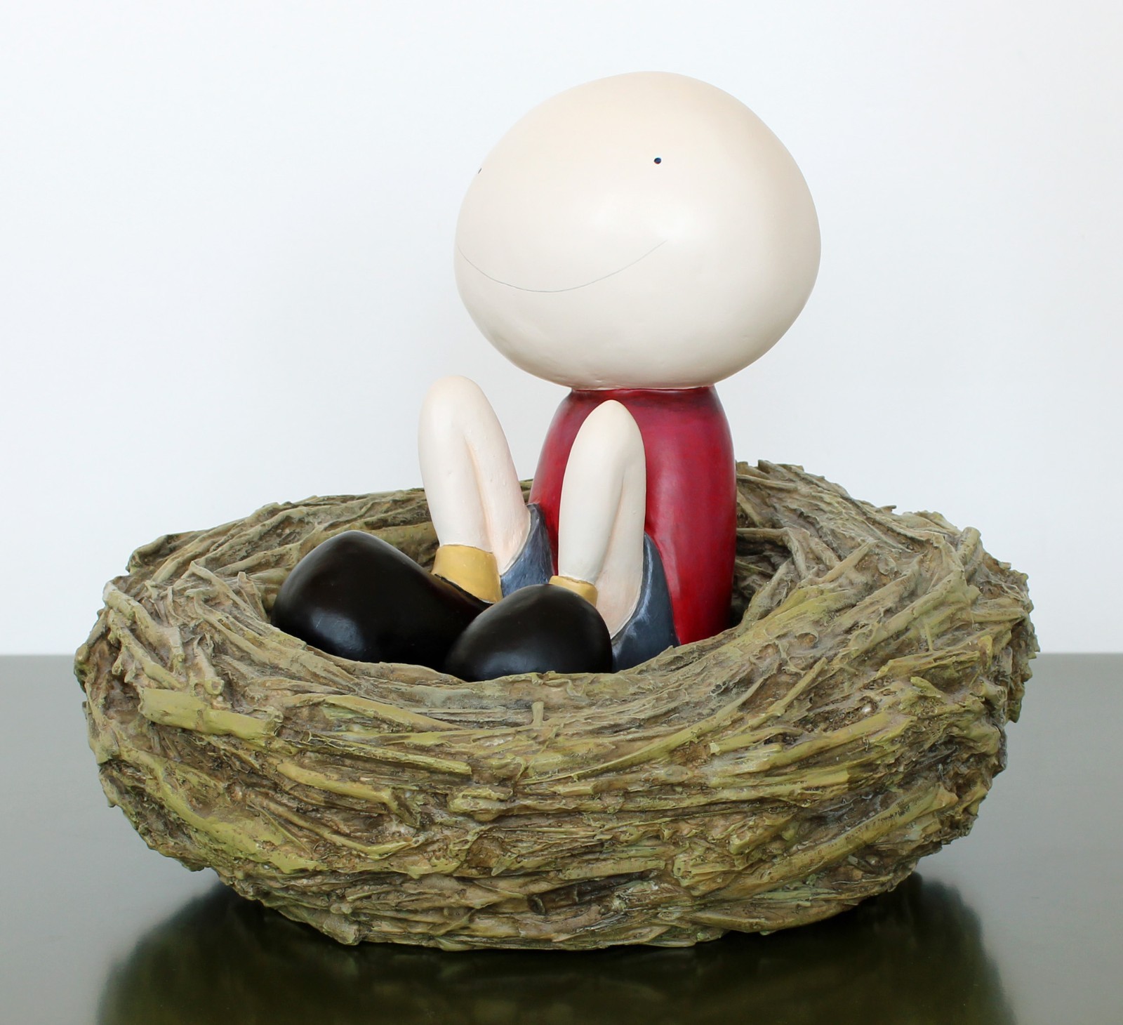 MACKENZIE THORPE Sculpture A NEW CHILD Limited Edition 150/395 with COA 2004