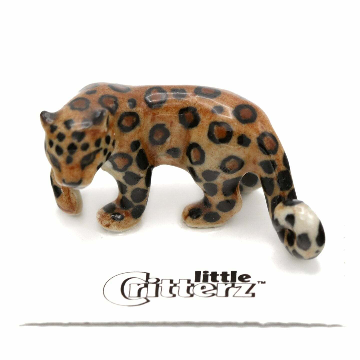 Little Critterz Leopard – Amur Leopard “Siberia” – miniature porcelain figurine