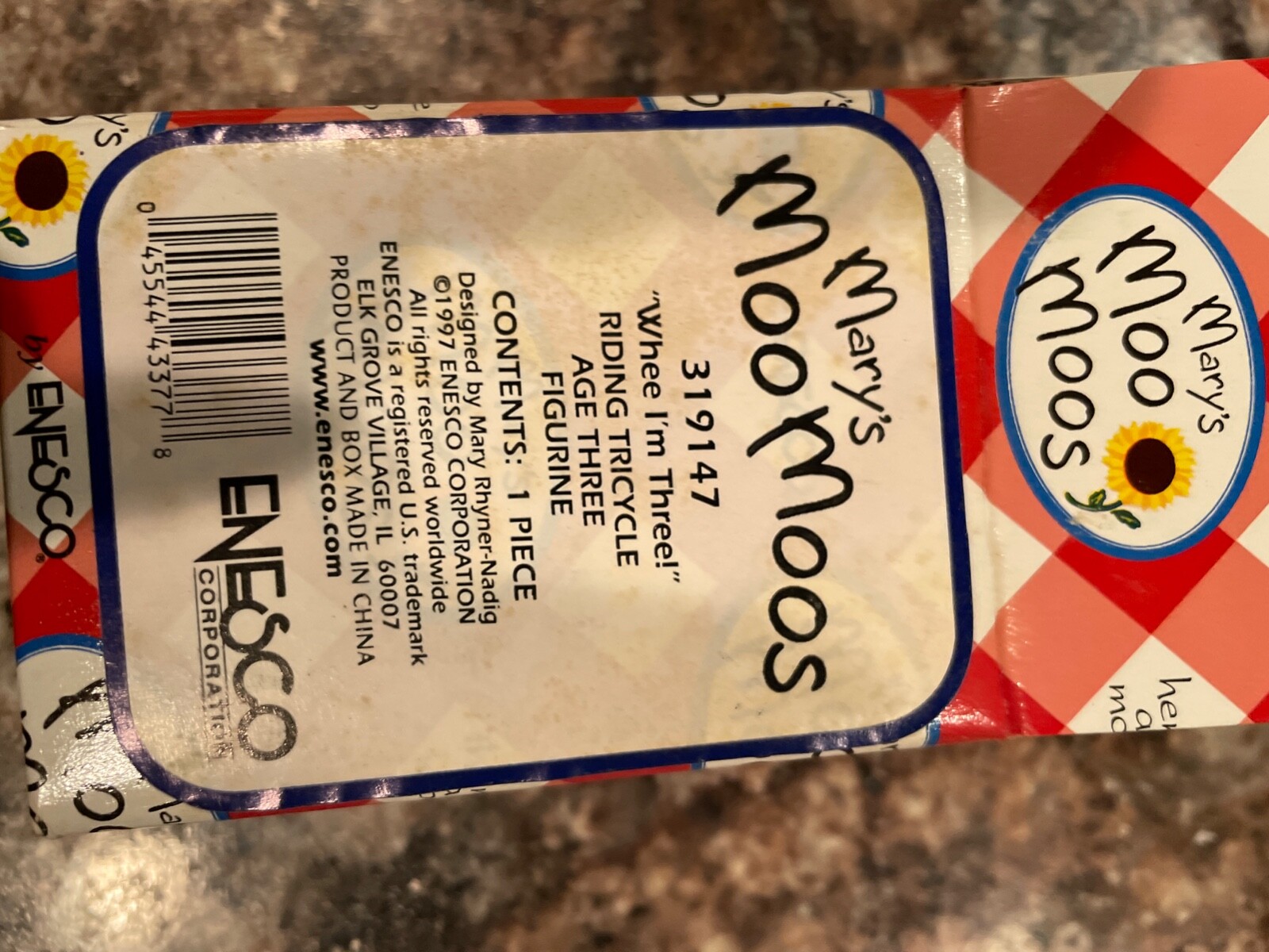 marys moo moos. whee im three by Enesco.