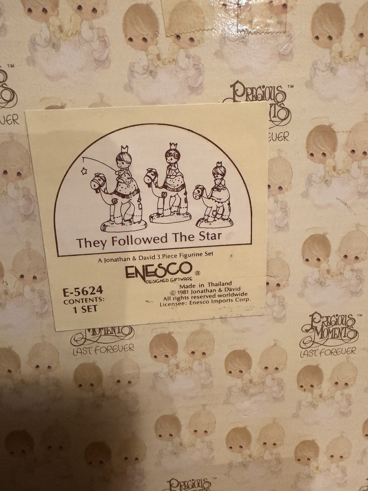 🌟 “They Followed The Star “ 🌟 1981 Precious Moments 3 Wiseman Enesco