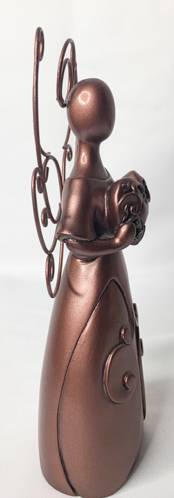 Second Nature Design #12024 Bronze Colored Heavy Made “Adoration” Angel