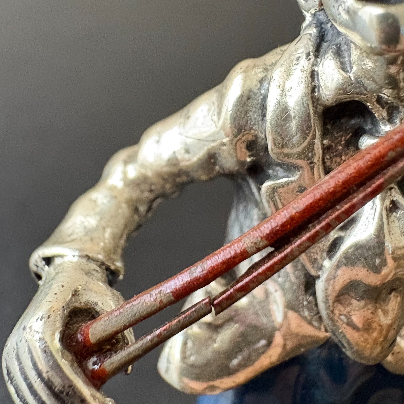 Murano Sorini Style Italian Silver 925 Enamel Clown Violinist Fiddler