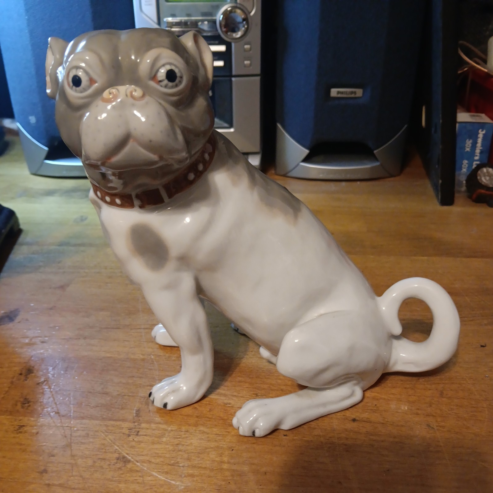 1974 Museo Seymour Mann Porcelain Pug Dog Figurine *1st Edition* 7x7x5 WOW LOOK!