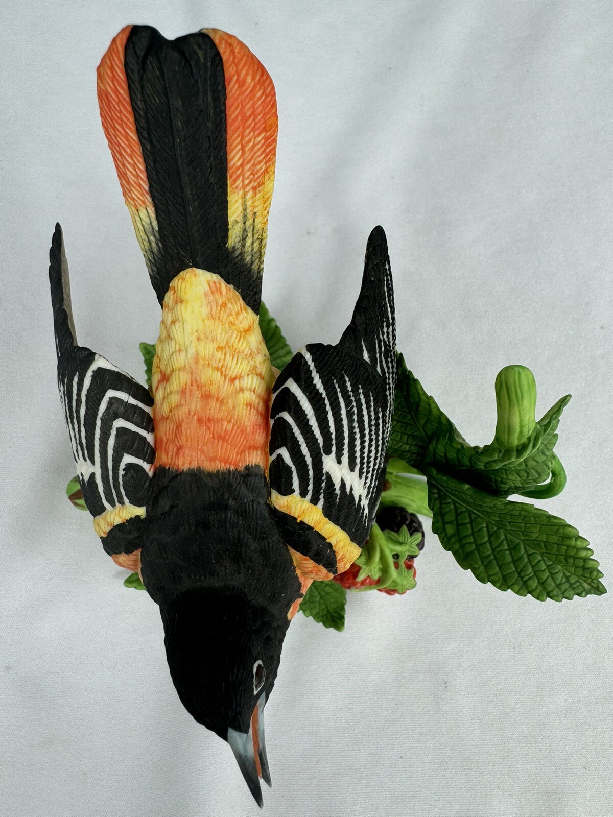 Lenox BALTIMORE ORIOLE Garden Birds Collection 1990 Handcrafted Fine Porcelain