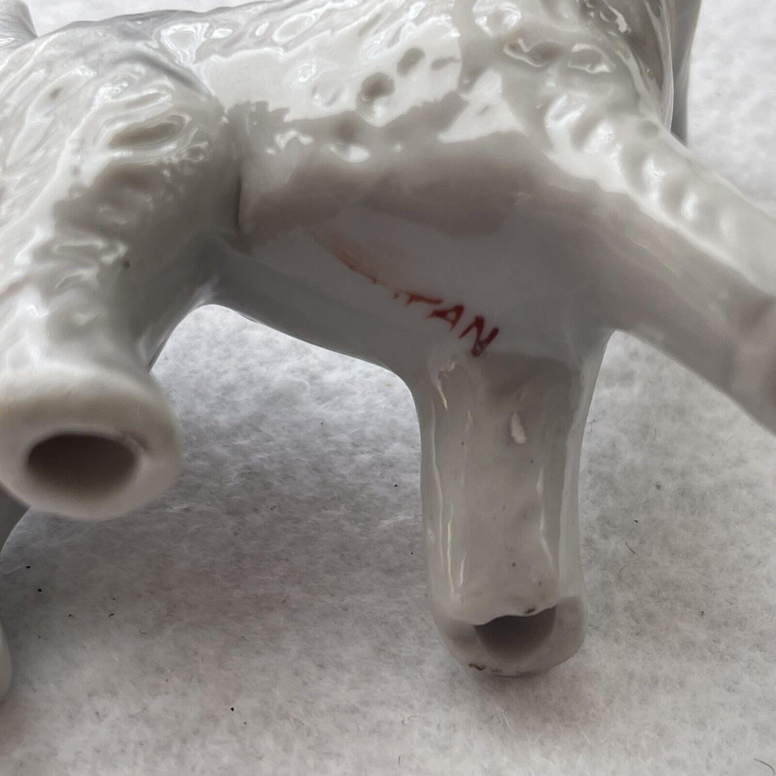 Mini Dogs Figurines Porcelain Japan Terrier Beagle Set Of 2 Vintage