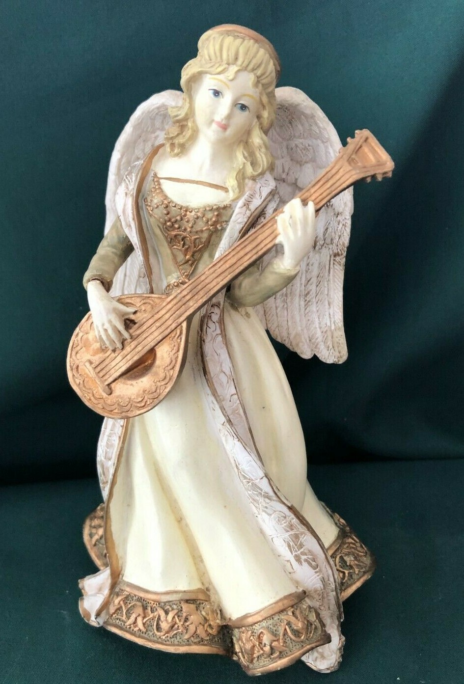 MIDWEST OF CANNON FALLS 7″ ANGEL W/ LYRE FIGURINE