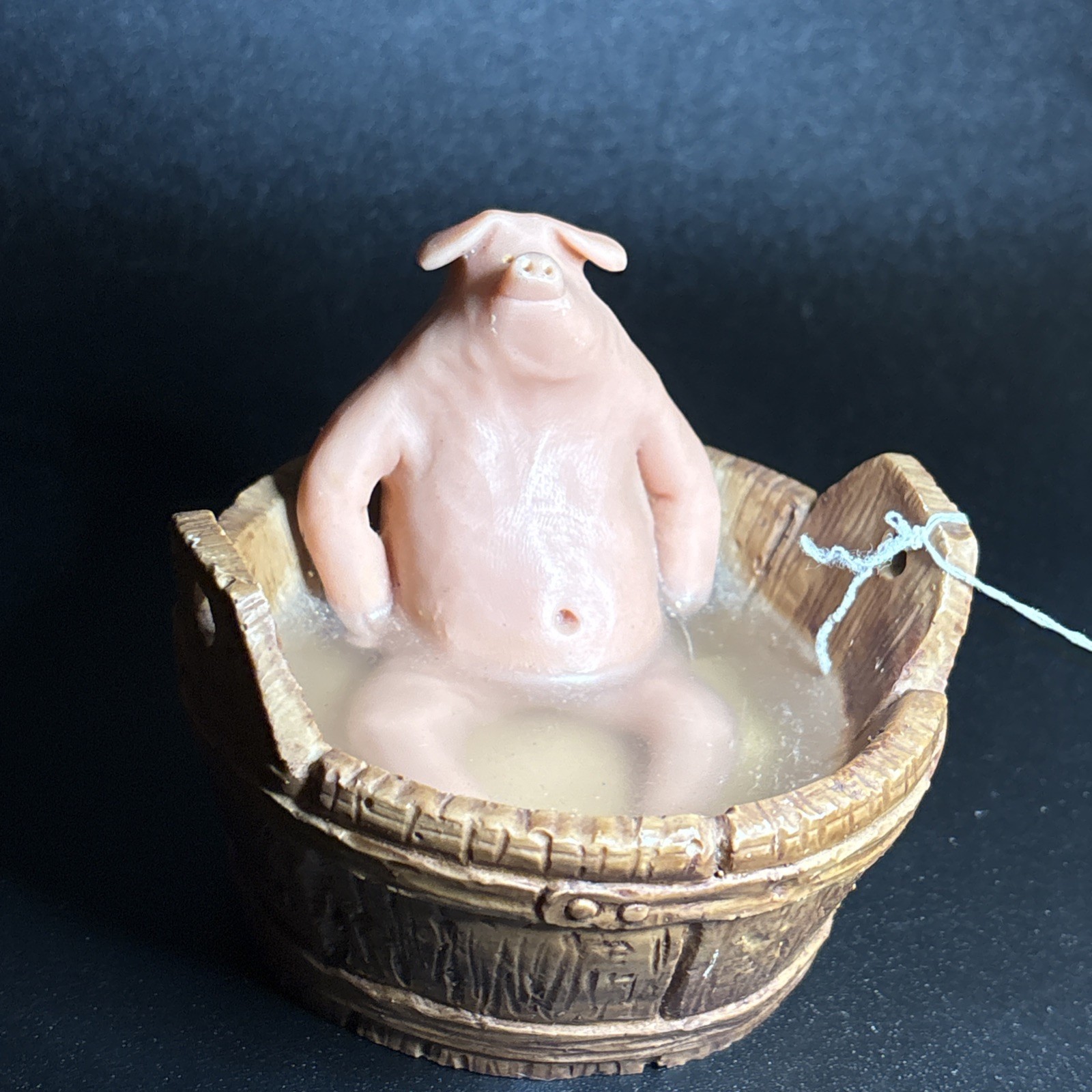VTG SWINE COOLER~ Pigs Sculpture By Betty Difuntorum.