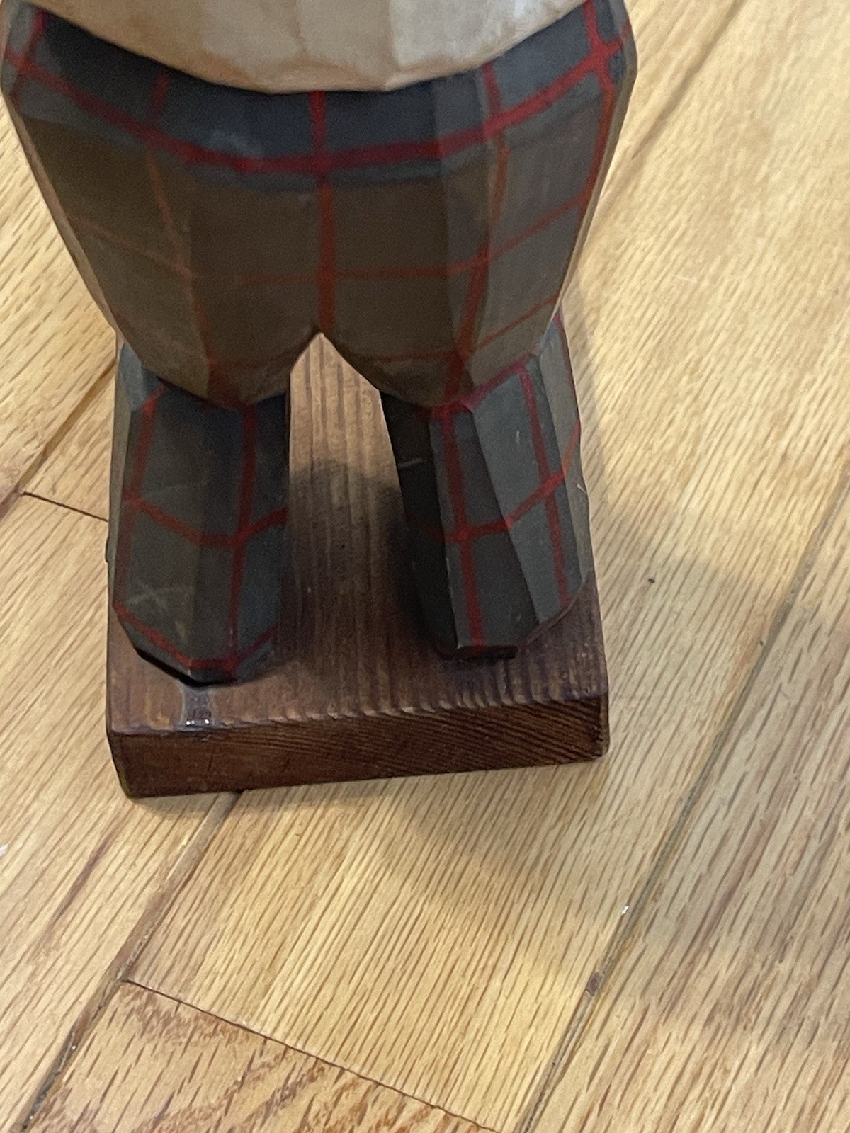 Unique Vintage 1959 C.O. Trygg wood carving Golfer Sweden Signed