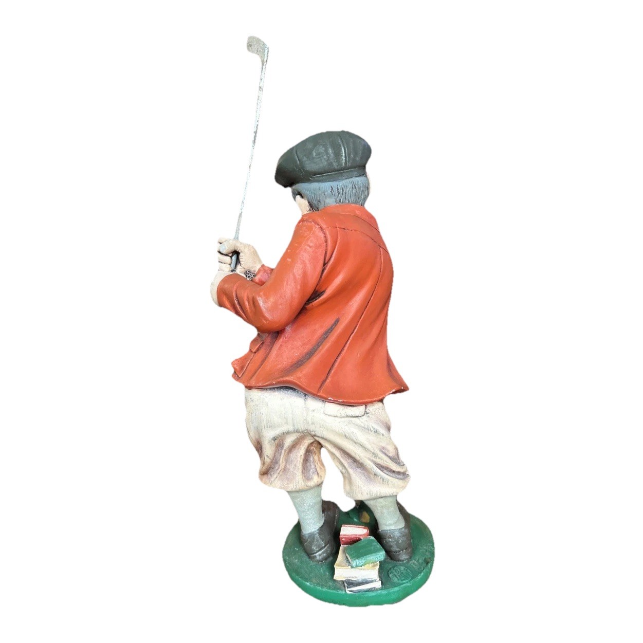 Allan Agohob Signed Golf Figurine – Hand Painted – Made in Philippines 17”