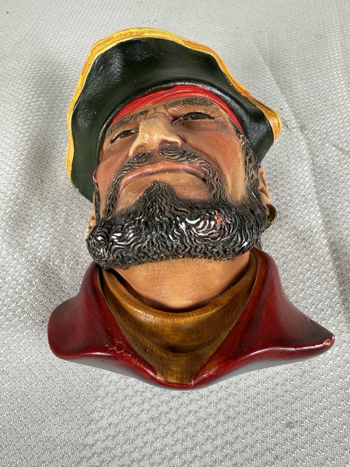 VTG Legends Chalkware Ceramic Head Captain Morgan 1981 Made in England Wall Deco