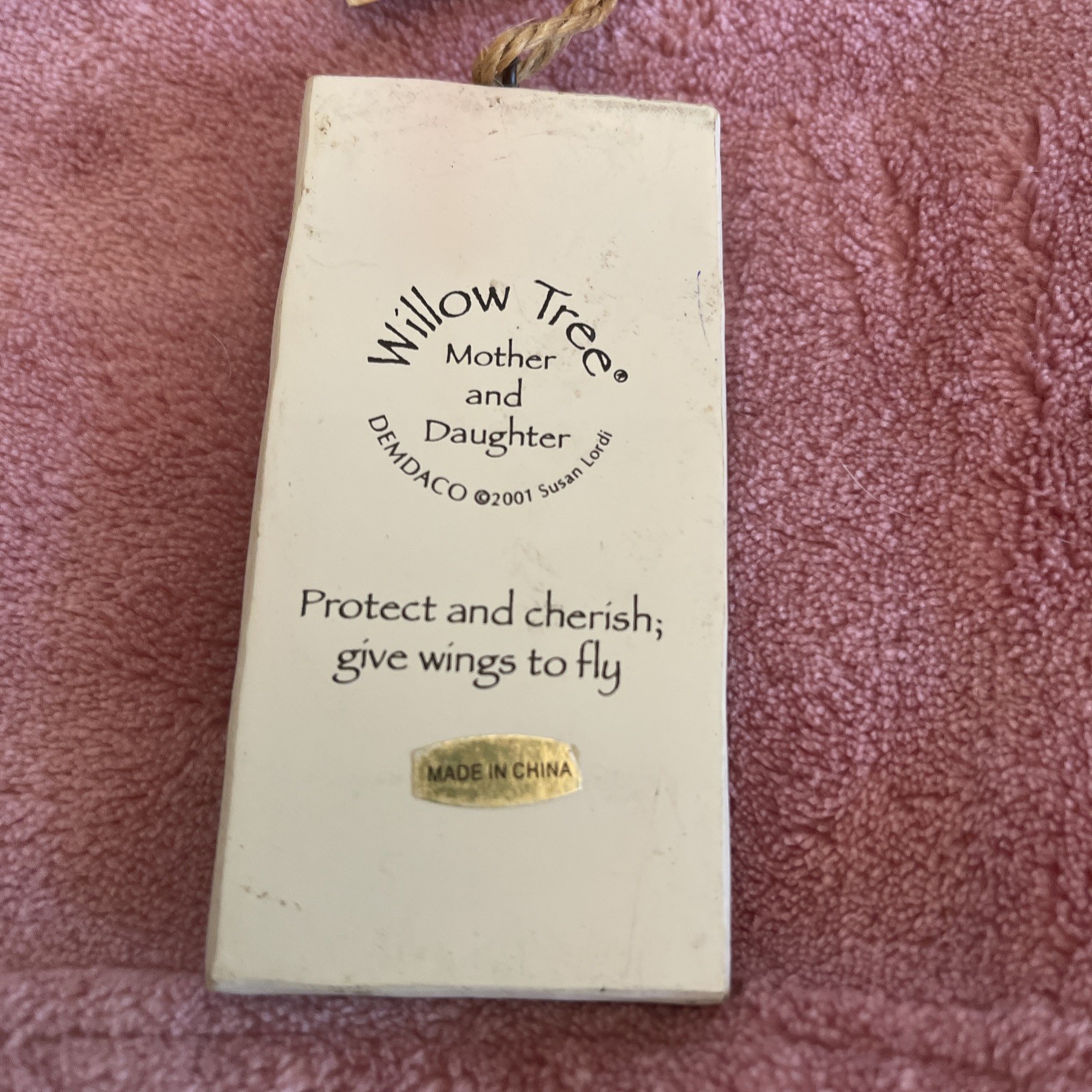 Willow Tree “Mother and Daughter” 2001 Plaque Wall Hanging Wings To Fly