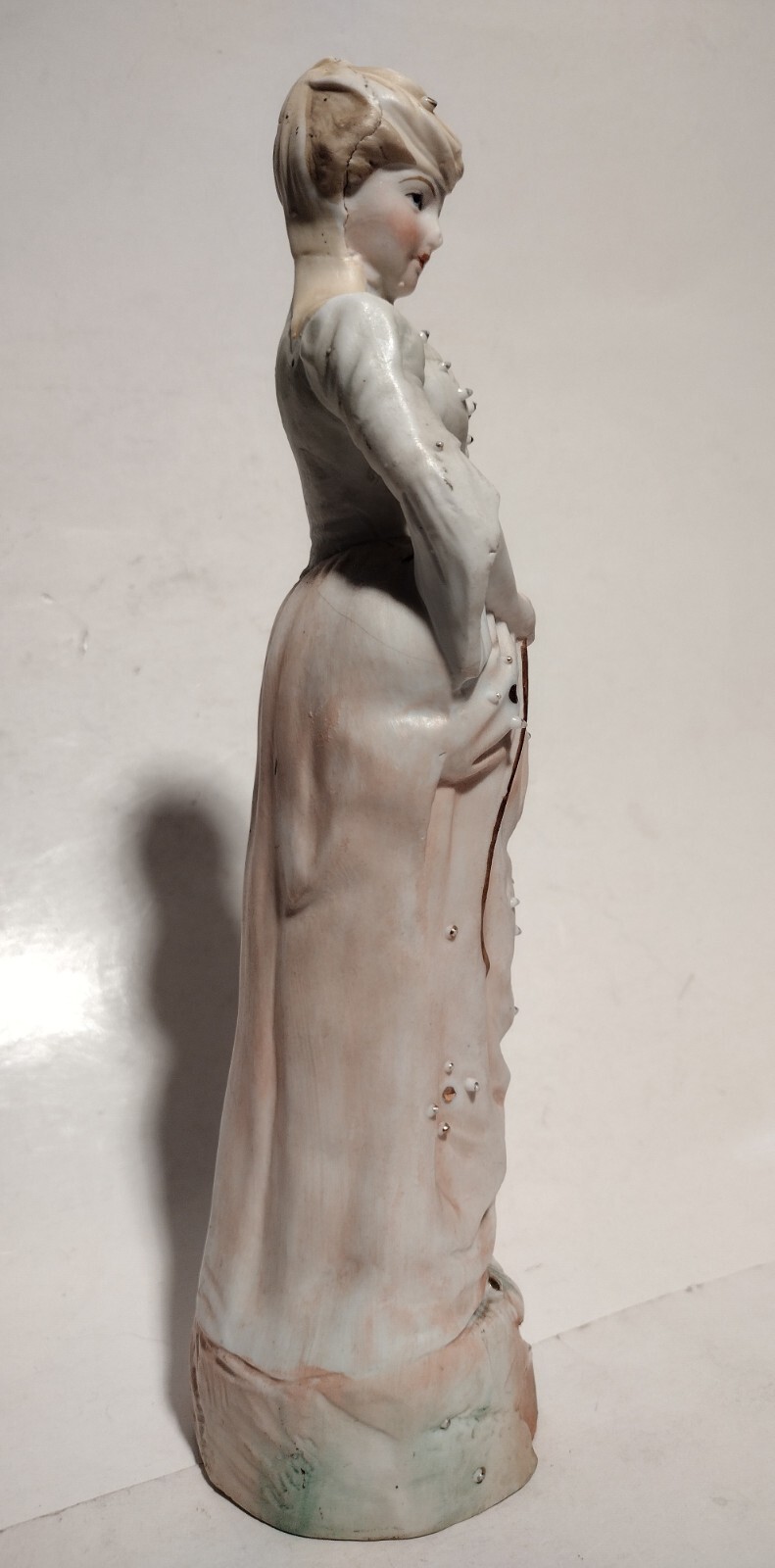 Antique Porcelain 1900-1919 Woman in Dress Figurine