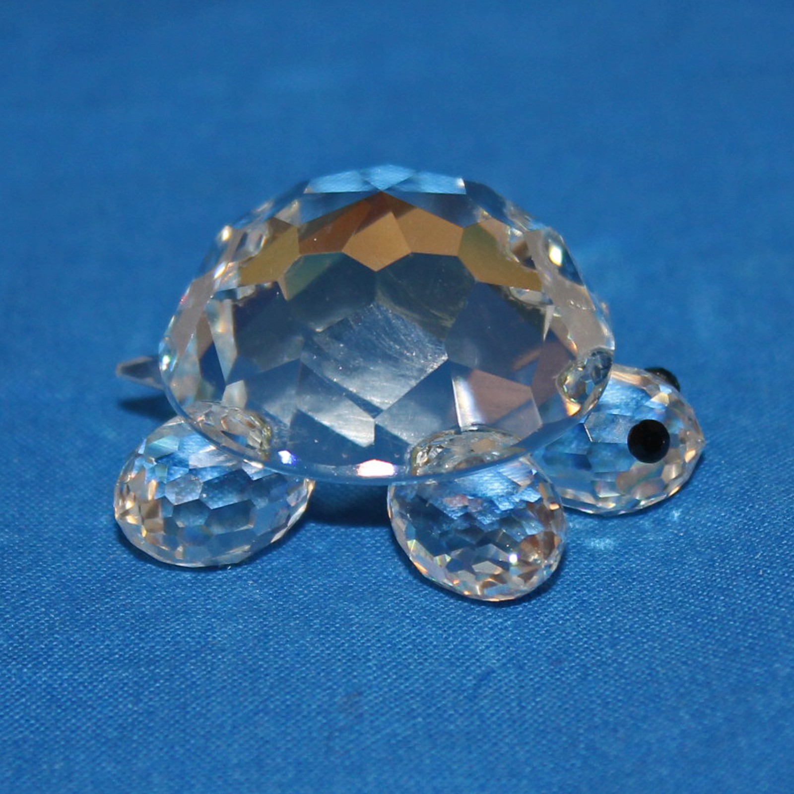 Swarovski Crystal Figurine, Turtle Large, (010037) 2.2″ MIB