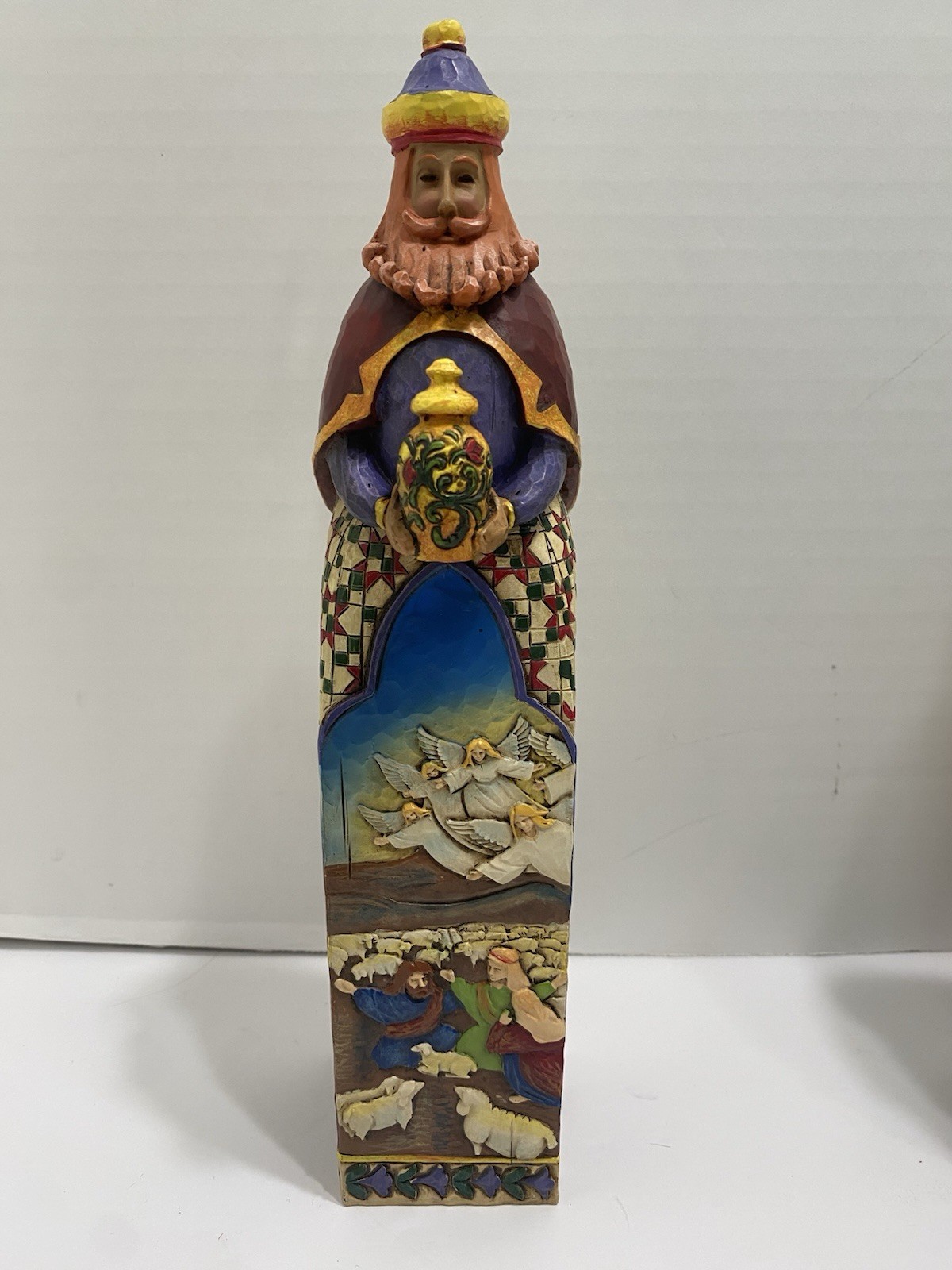 Jim Shore Hallmark Exclusive 3 Wise Men King Nativity Gift Caring Hope Love 10”