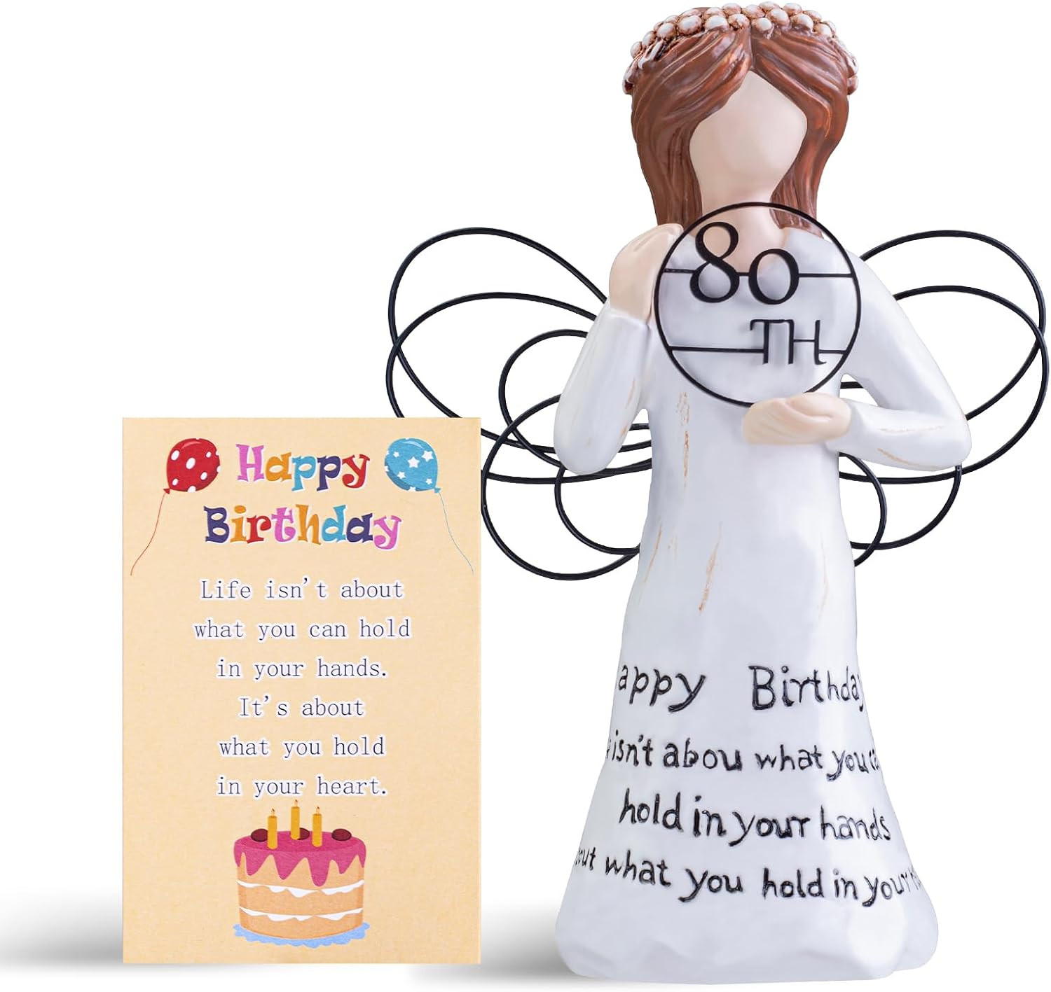 Happy Birthday Gift – Hand-Painted Resin Sculpture, Perfect Keepsake for Loved