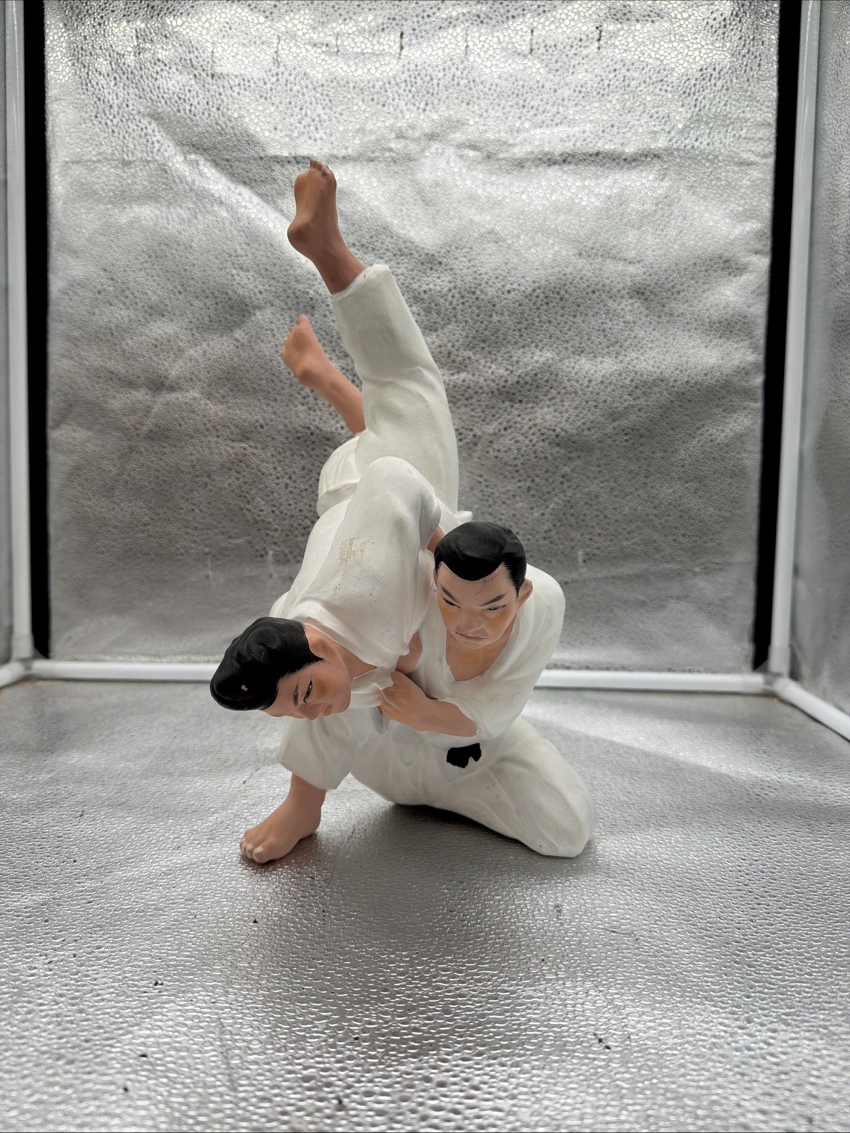 1950s Vintage Hakata Urasaki Japan Clay Judo Figurine Martial Arts Statue