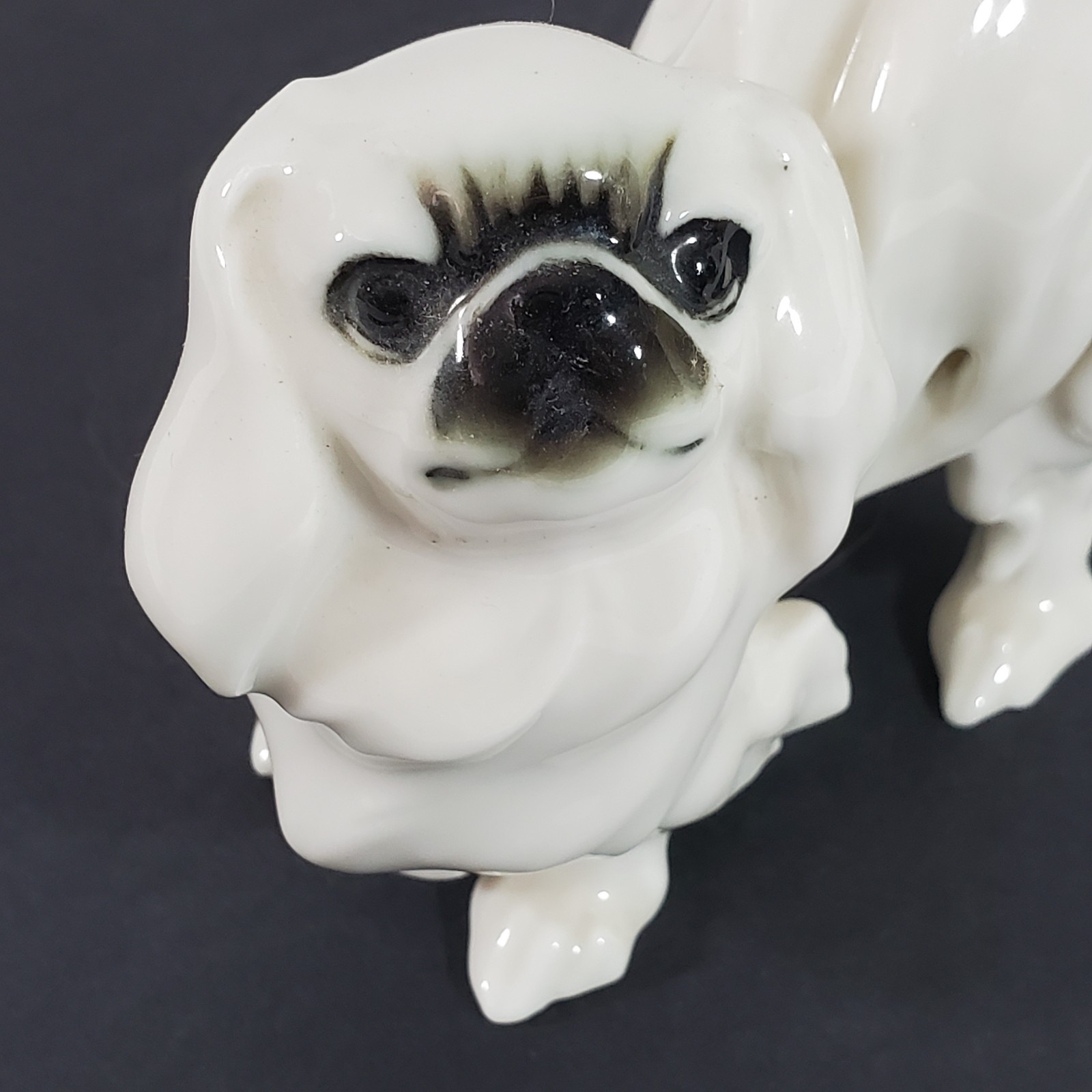 Vintage Hutschenreuther Germany Porcelain Pekingese Dog Figurine Lion Mark