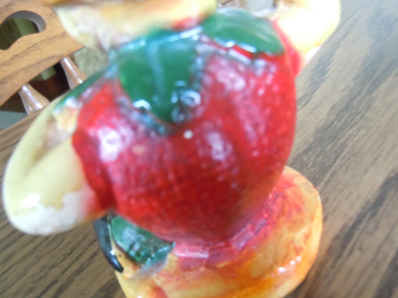 Vintage 1942 PEEDEE Carlton Ware Fruit Kids STELLA STRAWBERRY Chalkware 4 1/2″ T