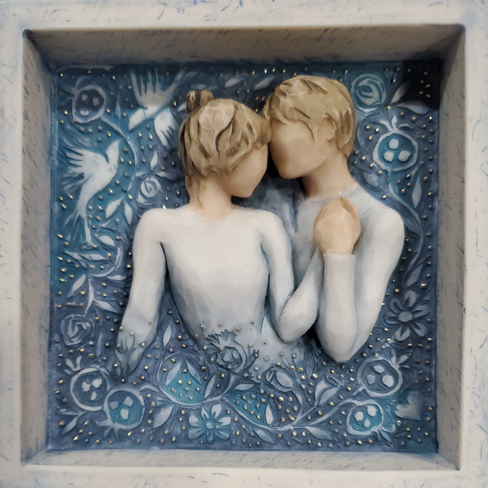 Willow Tree Signature Wedding Duet Our Love Song Triptych Hinged Box