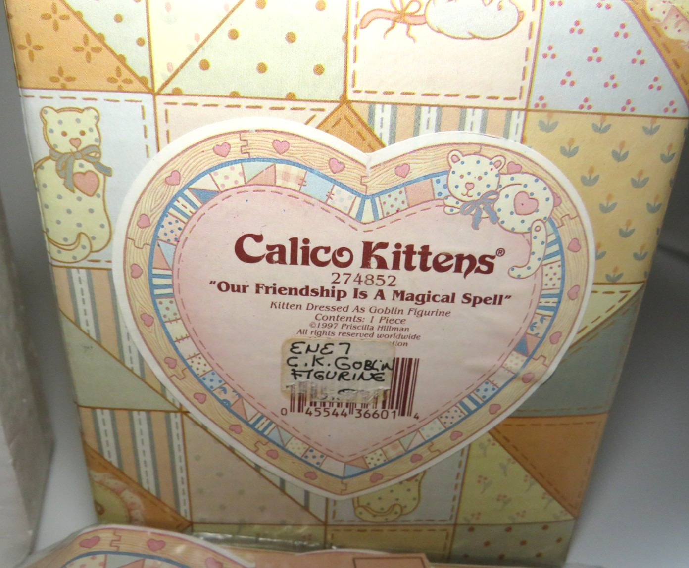 Our Friendship Is A Magical Spell 1997 Enesco Calico Kittens Halloween 274852