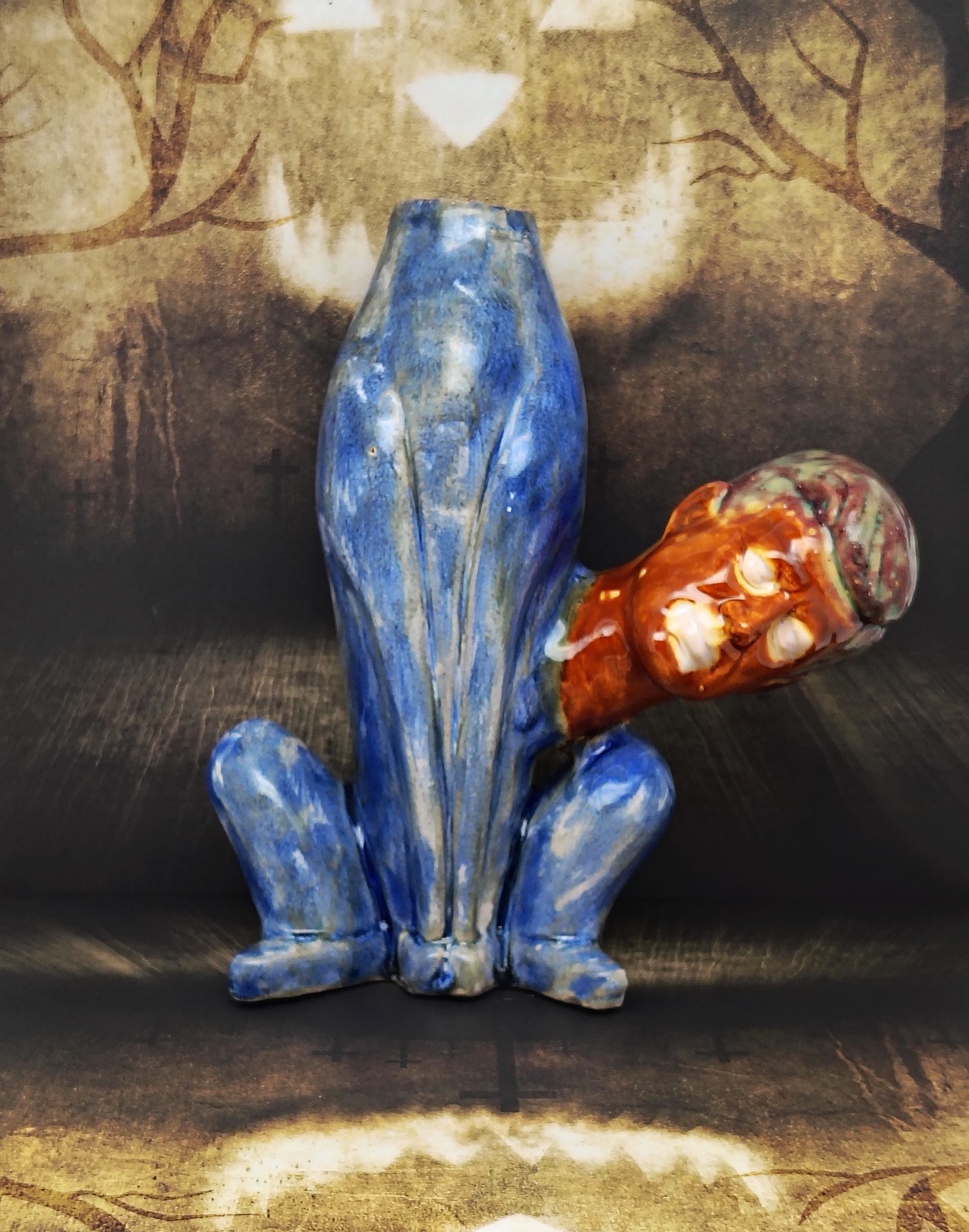 “The Afterlife’s Worst Mix-Up” – Original Handmade Ceramic Figurine Gothic Decor