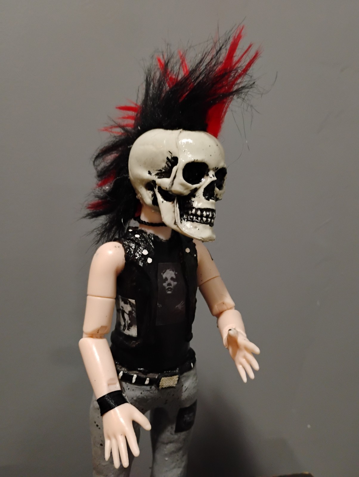 Deathrock,punk,goth doll sculpture