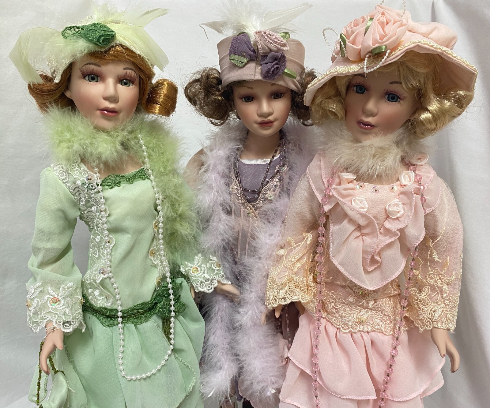 1920s style 18″ Porcelain Doll | Choice of Colors