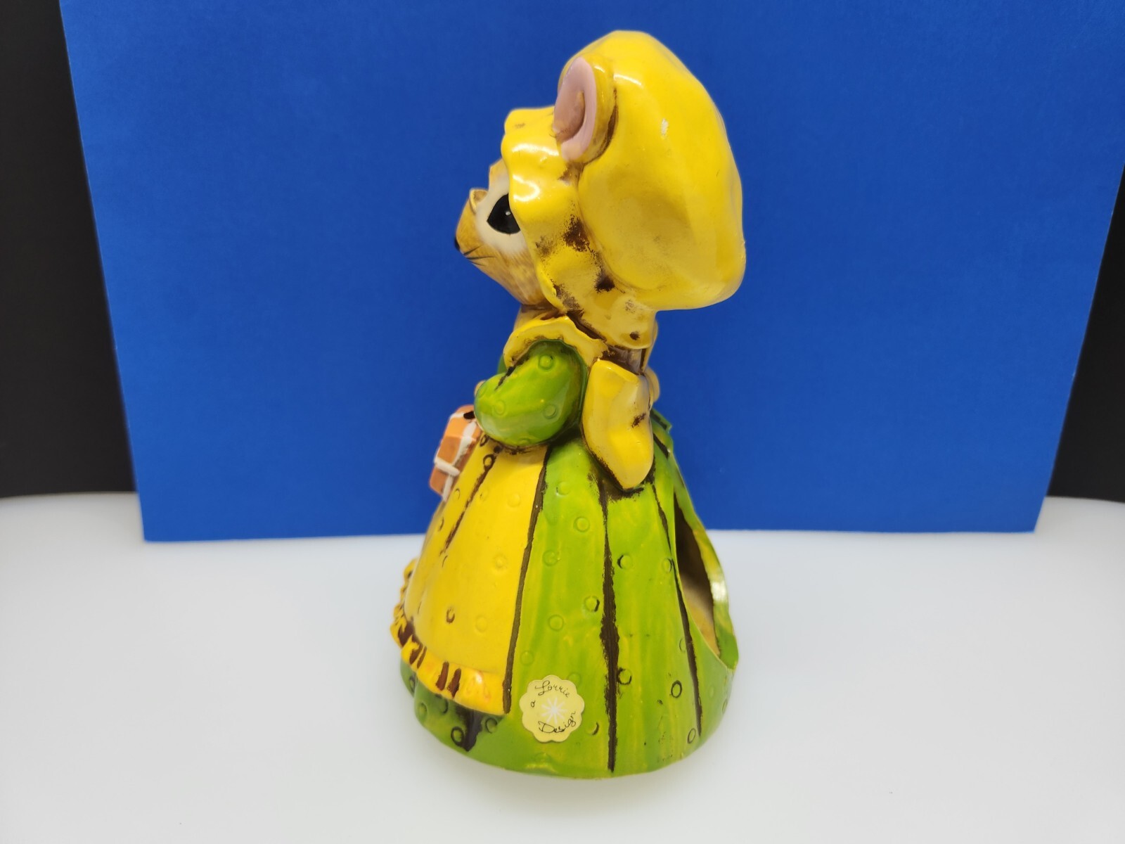 Vintage Josef Originals Lorrie Design Mouse String Holder Japan Scissors Kitch