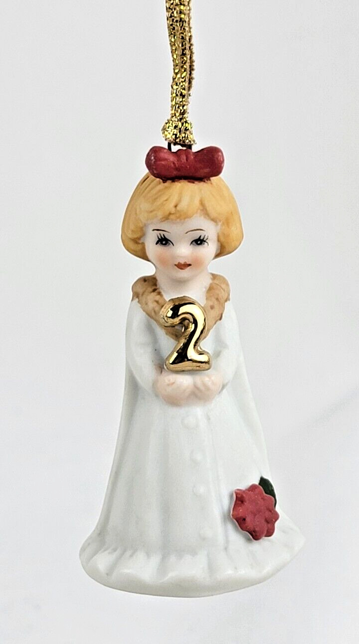 Enesco Growing Up Girls Figurine 2 5/8″ Age 2 Blonde 2017 NEW OLD STOCK