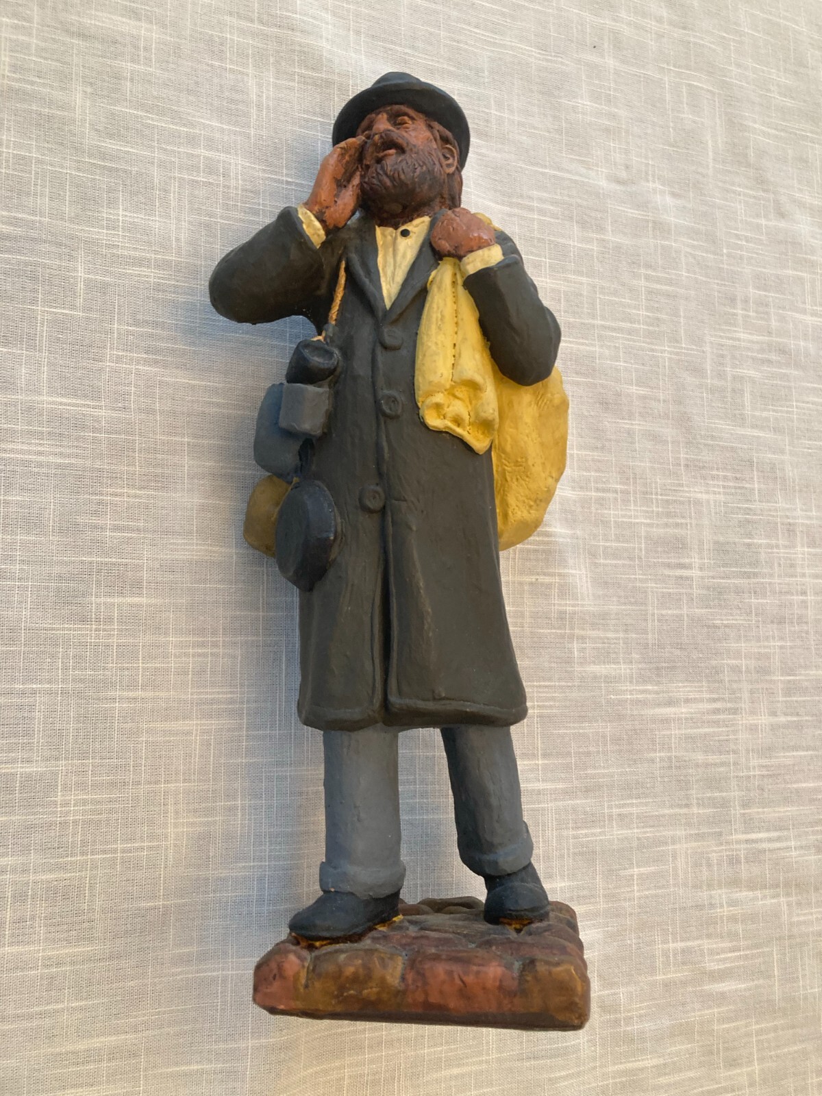 Vintage 1971 Kaplan Large Statue Junkseller Sculpture 13″ Limited Ed. Judaica