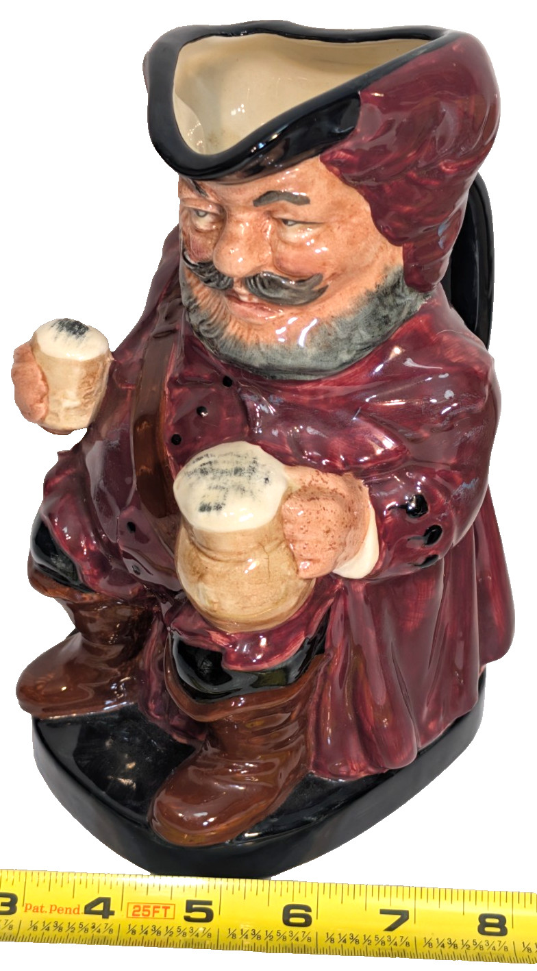 Royal Doulton Character Toby Jug Mug Sir John Falstaff Large 8.25″ Tall England