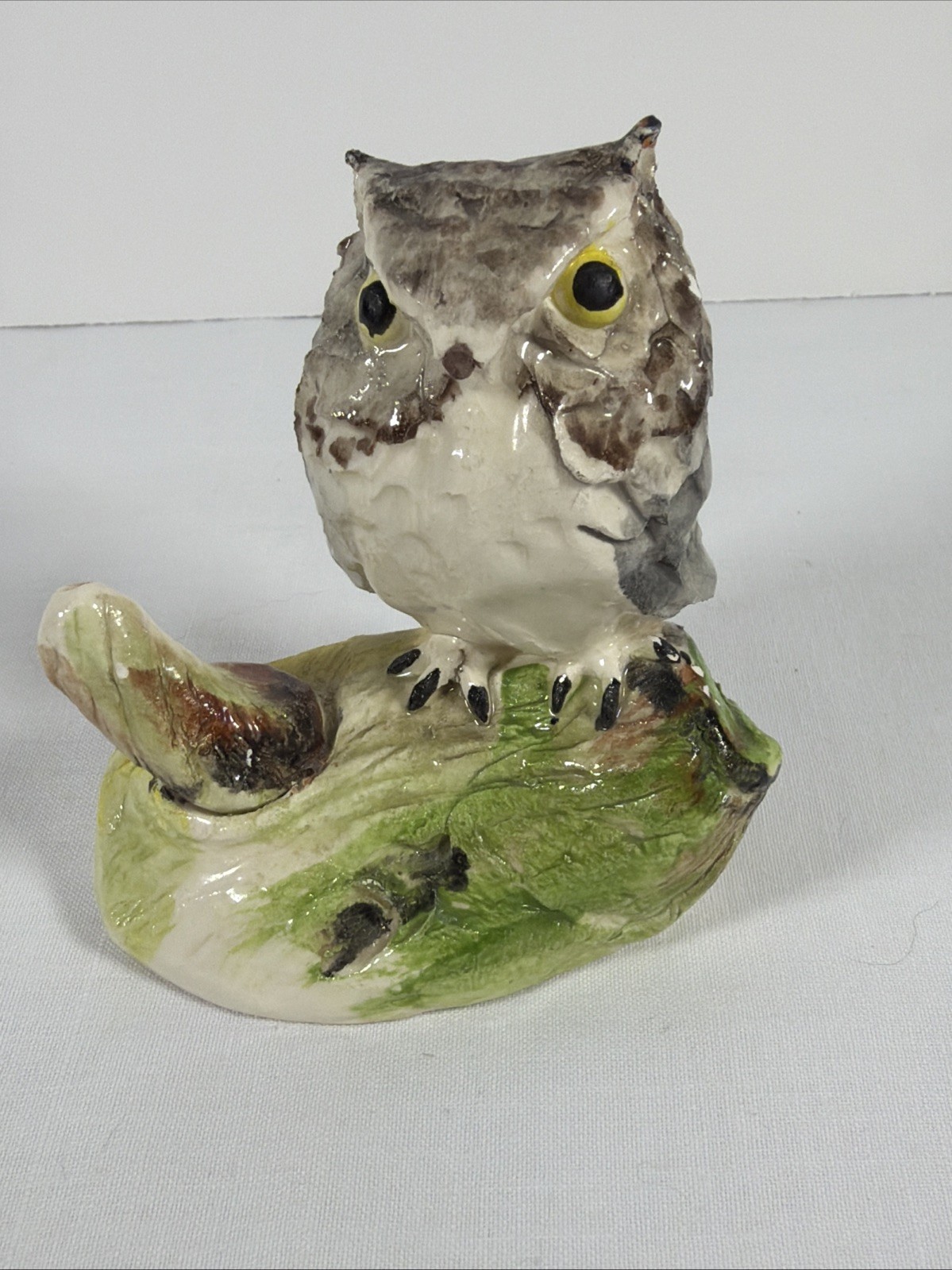 MOLLA Art Pottery Canada Woodland Creatures Owl Figurine