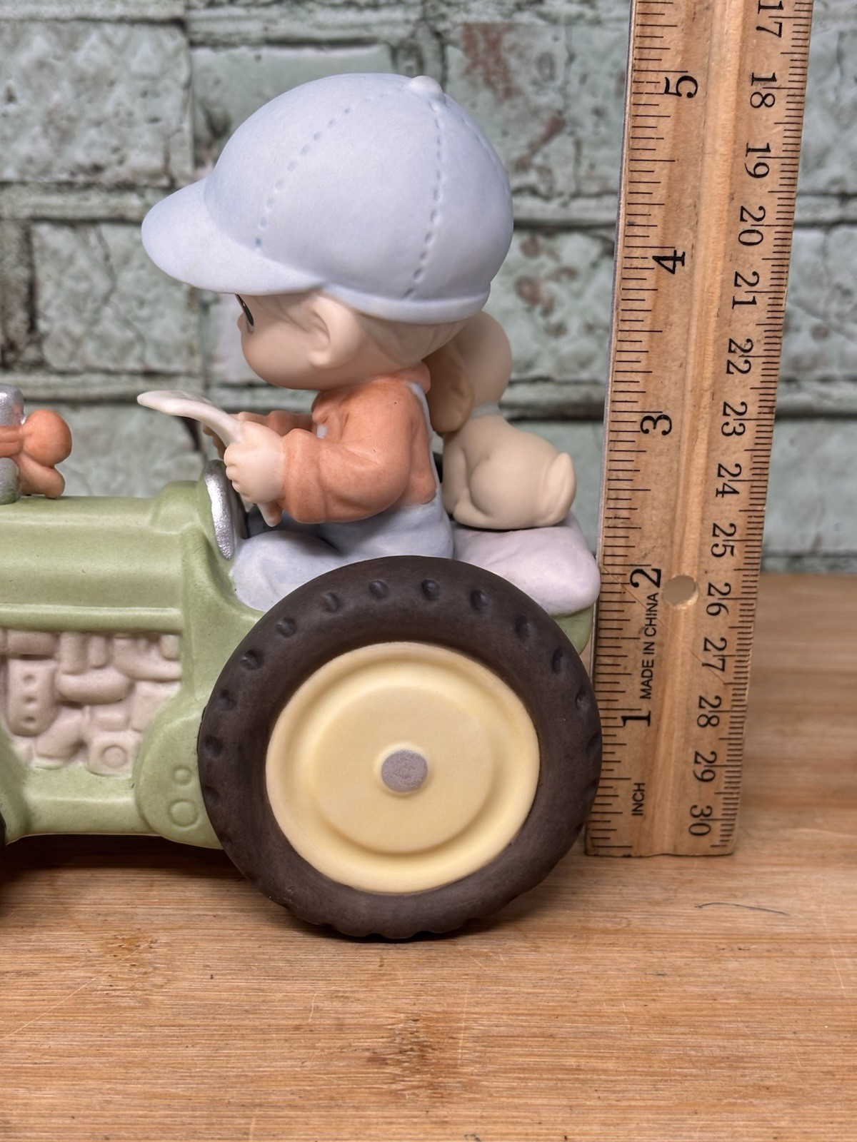 Precious Moments 588091 Dear Jon I Will Never Leave You, Jesus Tractor Figurine