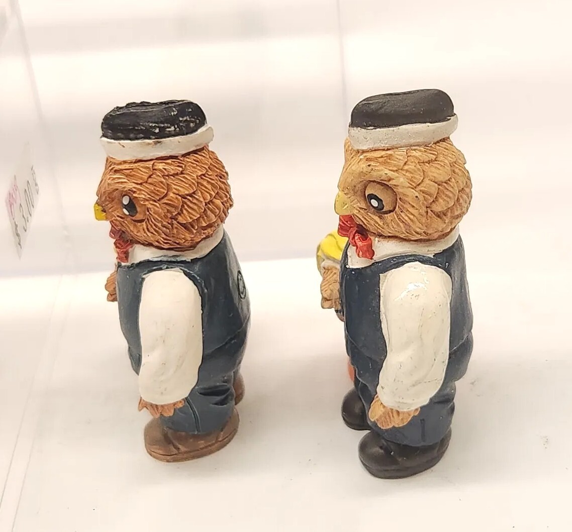 1991 JC OWL Mother Child DOCTOR GRANDMA Waiter CHEF Banker People Figurine