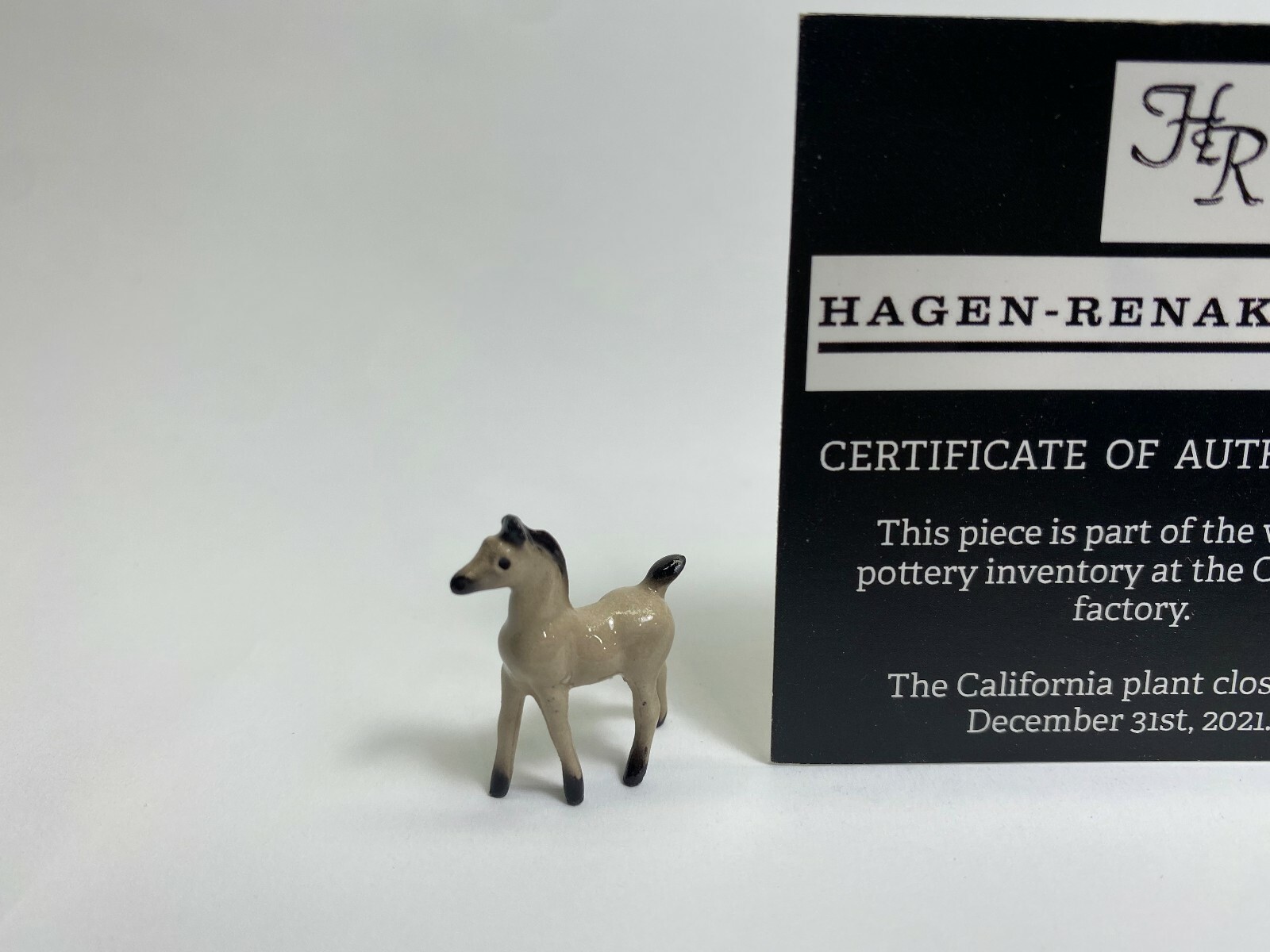 Hagen Renaker #141 A-453 Mini Mini Grey Colt Mini Last of the Factory Stock 2021