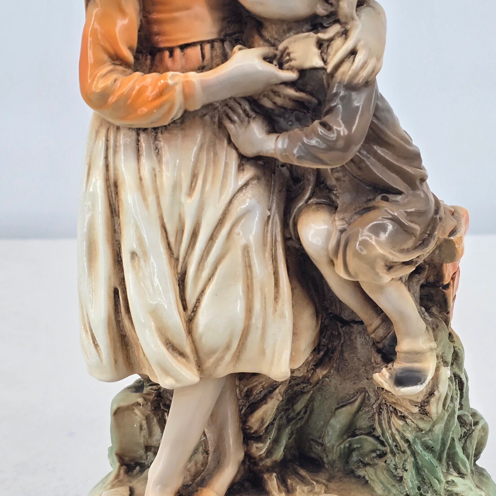 VTG Porcelain Figurine – Replica of Giuseppe Armani’s Sister & Brother –10” Tall
