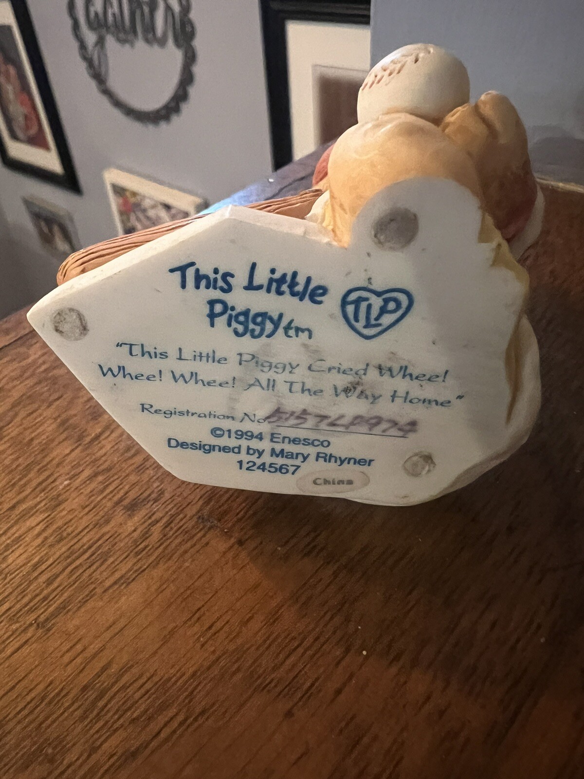 Enesco This Little Piggy “This Little Piggy Cried Whee Whee Whee” Mary Rhyner