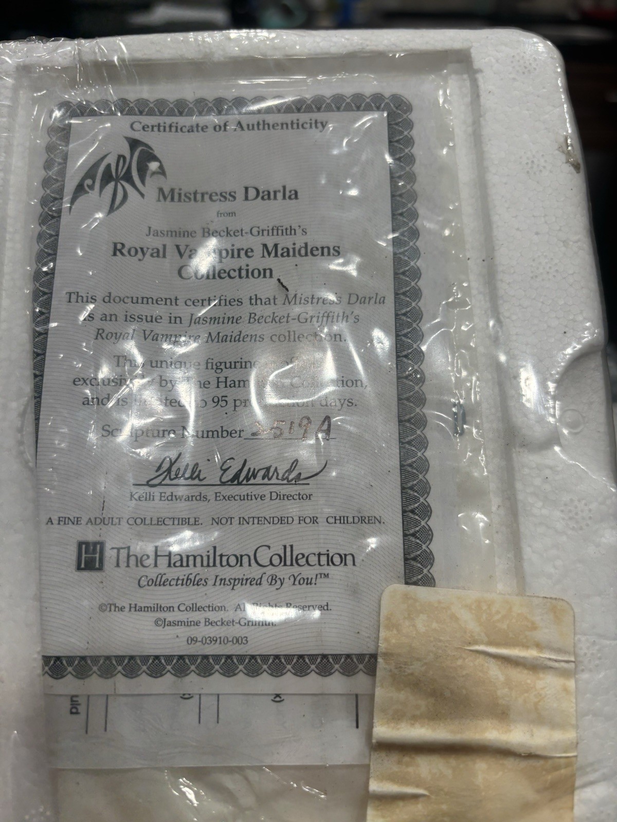 The Hamilton Collection Limited Edition “Mistress Darla” Jasmine Becket Griffith