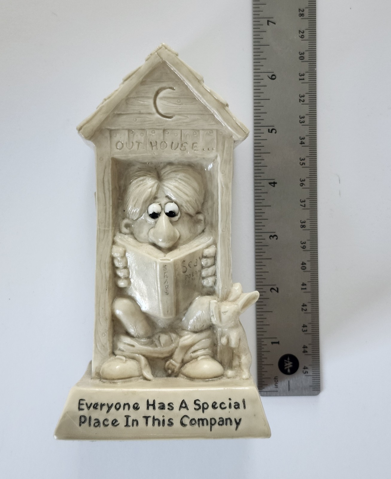 Vintage Russ Wallace Berries Office Desk Work Place Figure Toilet Special Place