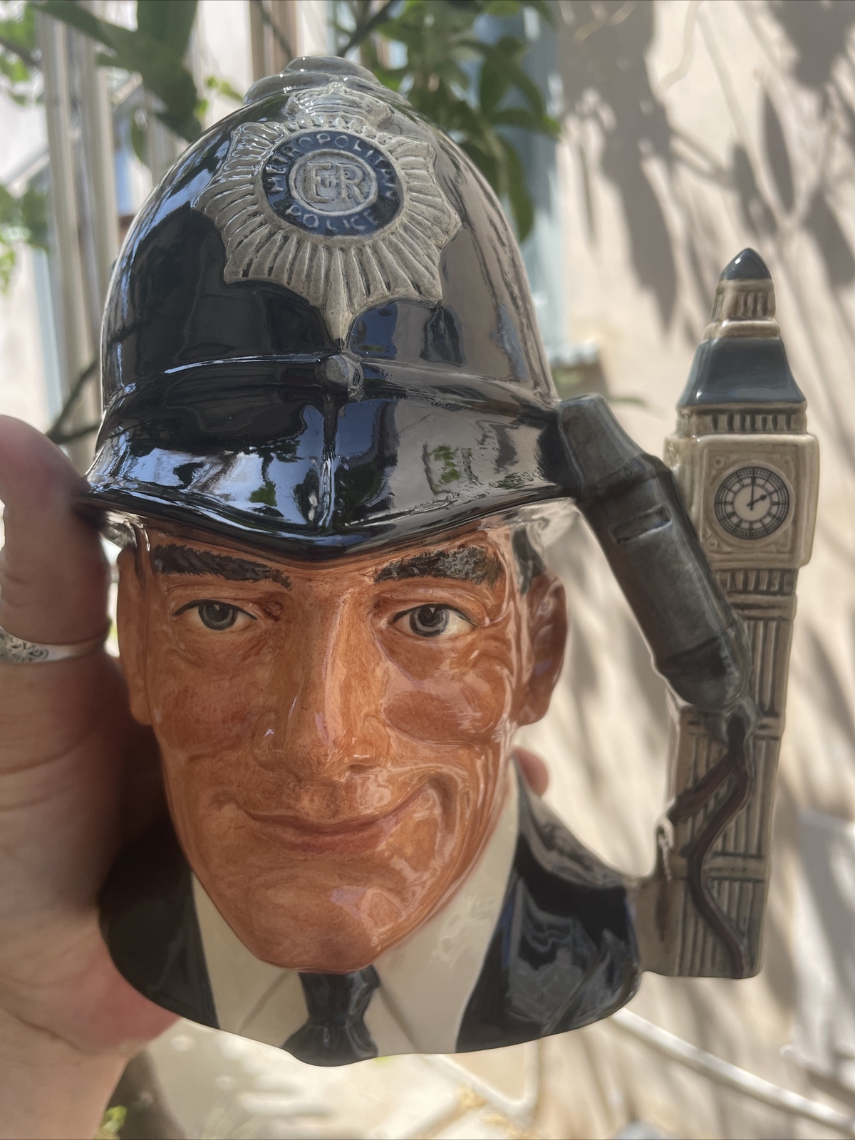 VINTAGE ROYAL DOULTON 1985 TOBY JUG CHARACTER THE LONDON “BOBBY” D 6744