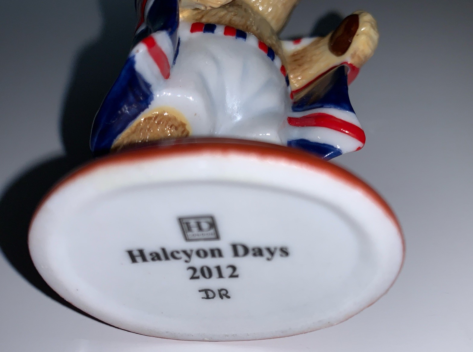 Halcyon Days Limited Edition British Britain Boxer Teddy Bear 2012 With Box RARE