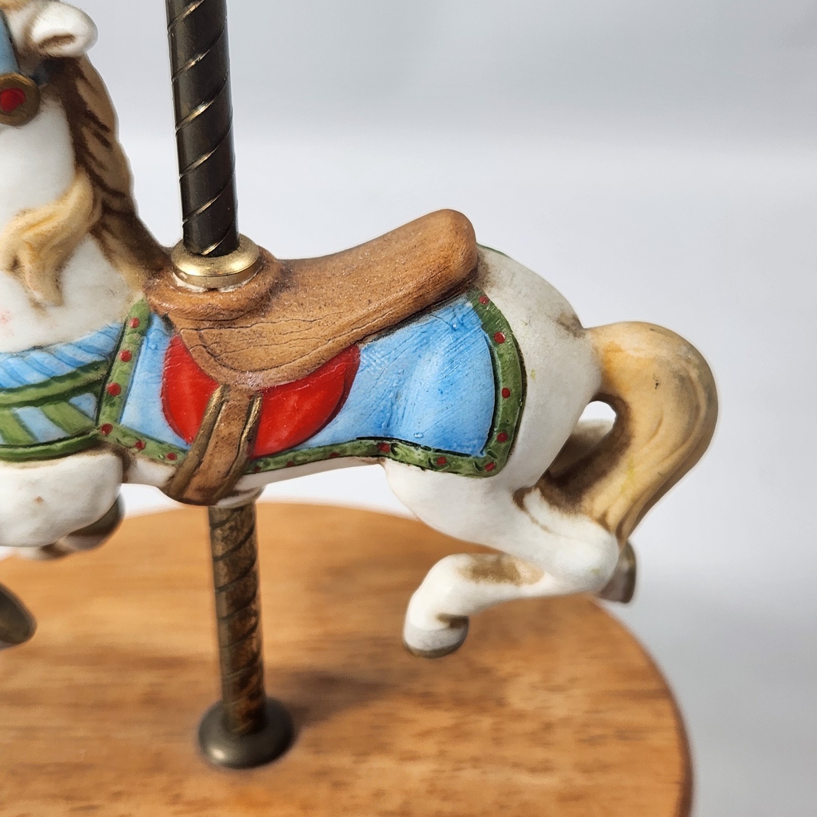 Carousel Horse Willitts Designs Musical Figurine July birth month/stone/flower