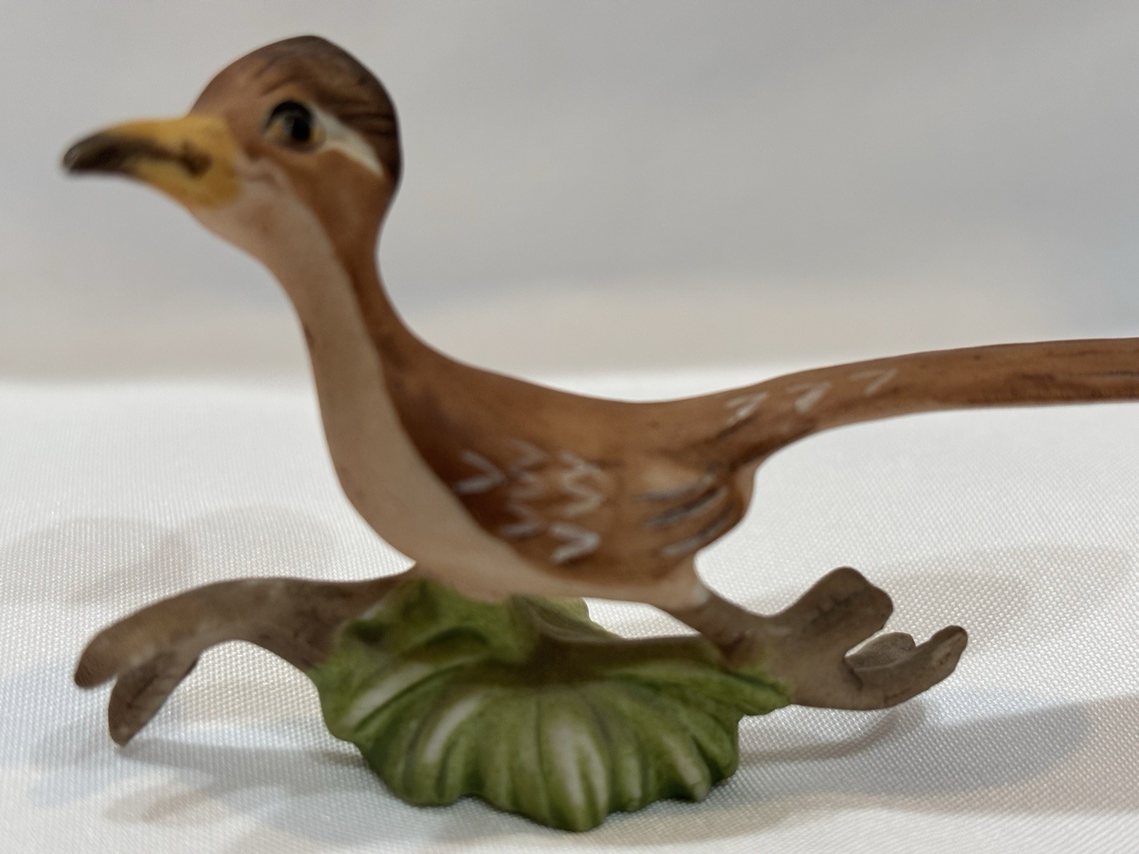 Vintage Mid Century Unmarked Ceramic Roadrunner Figurine