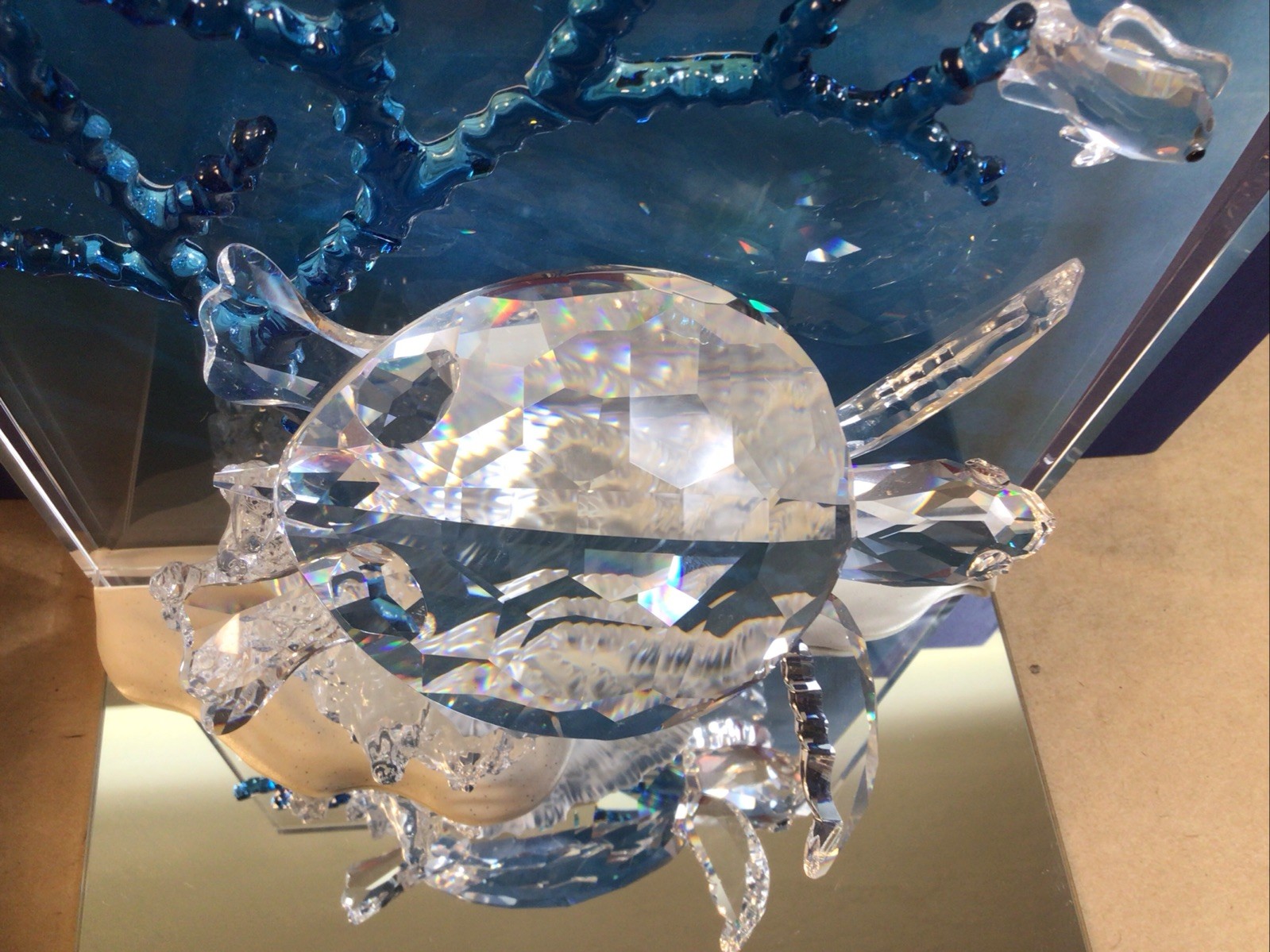 Swarovski Wonders Of The Sea Eternity Colored Turtle 684266 Original Box & COA